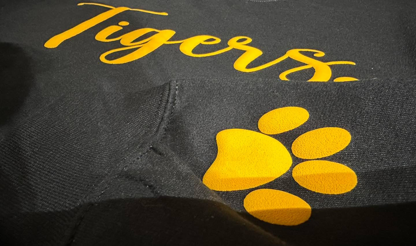 Festus Tiger Spirit Wear - Tiger Crewneck Puff