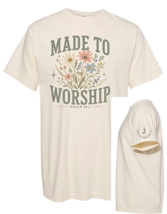 Parish Apparel - Made to Worship, Comfort Color - Multiple Logo Designs Available