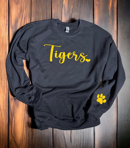 Festus Tiger Spirit Wear - Tiger Crewneck Puff