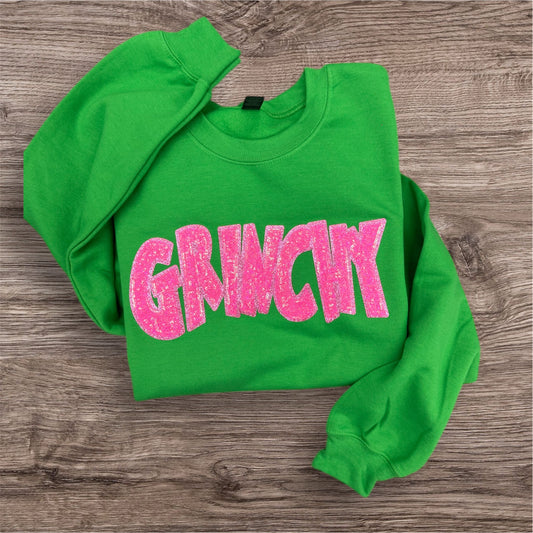 General Apparel - Pink Sequin Grinchy