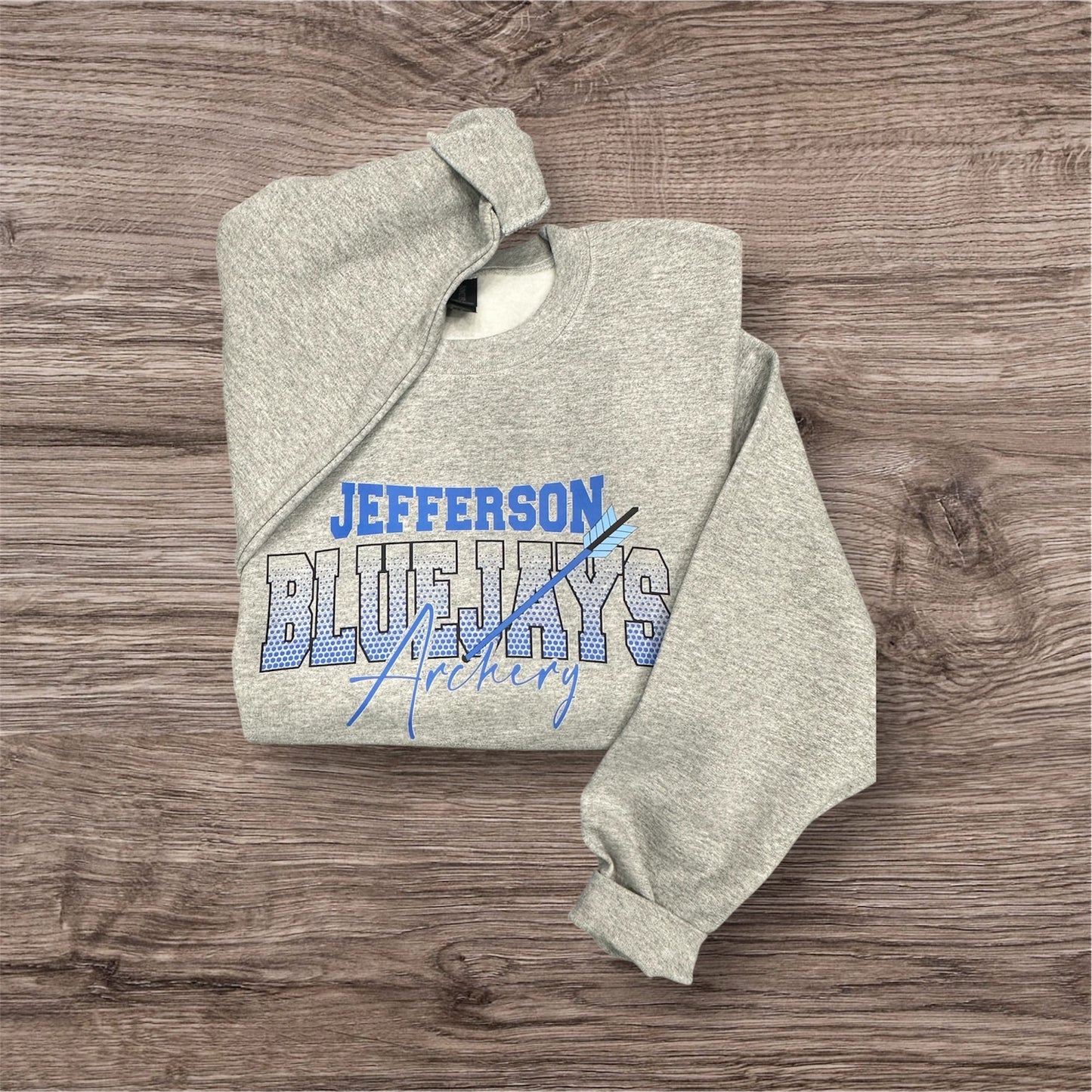 Jefferson Bluejays Archery - Crewneck WITHOUT Last Name