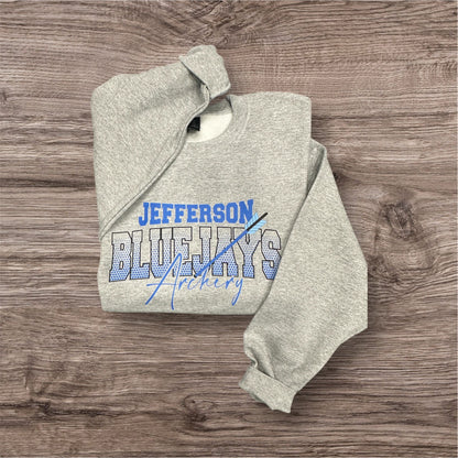Jefferson Bluejays Archery - Crewneck WITHOUT Last Name