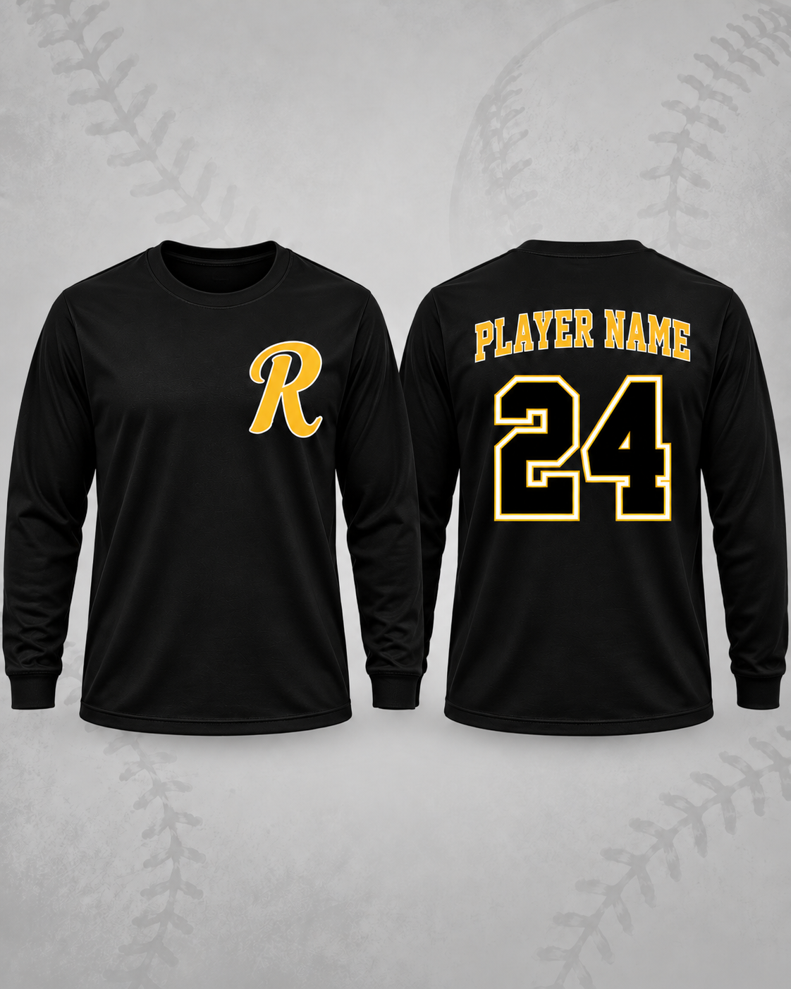 Spirit Wear - Recruit Logo R Softball Long Sleeve TShirt