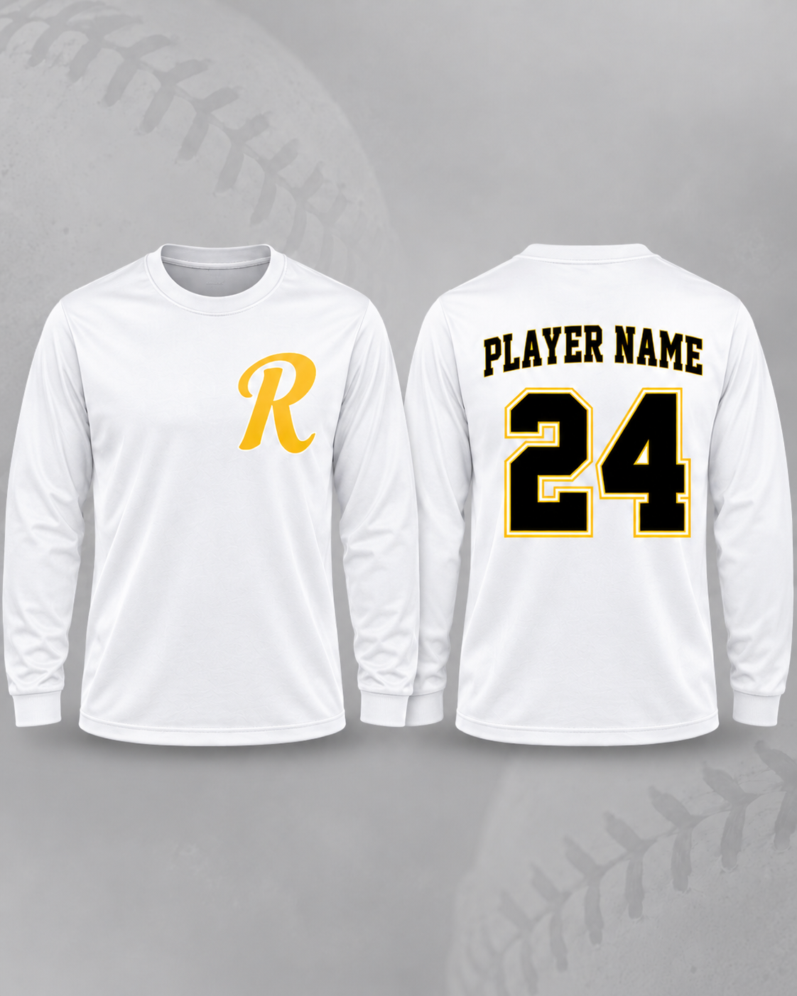 Spirit Wear - Recruit Logo R Softball Long Sleeve TShirt