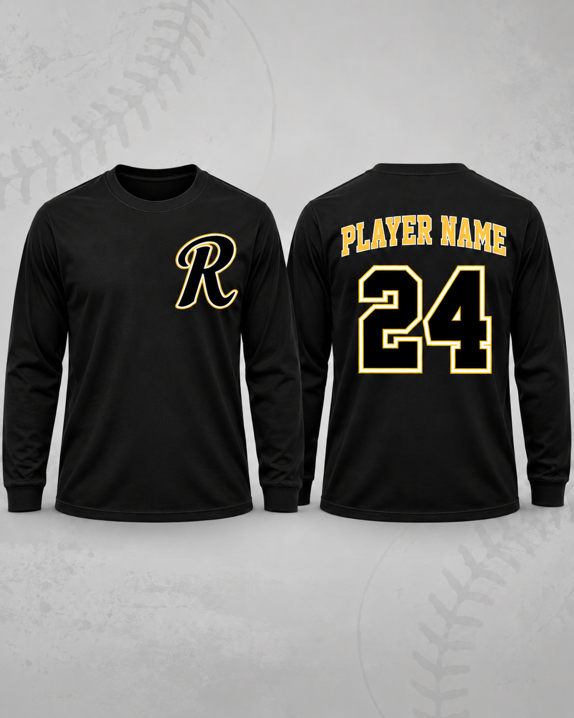 Spirit Wear - Recruit Logo R Softball Long Sleeve TShirt