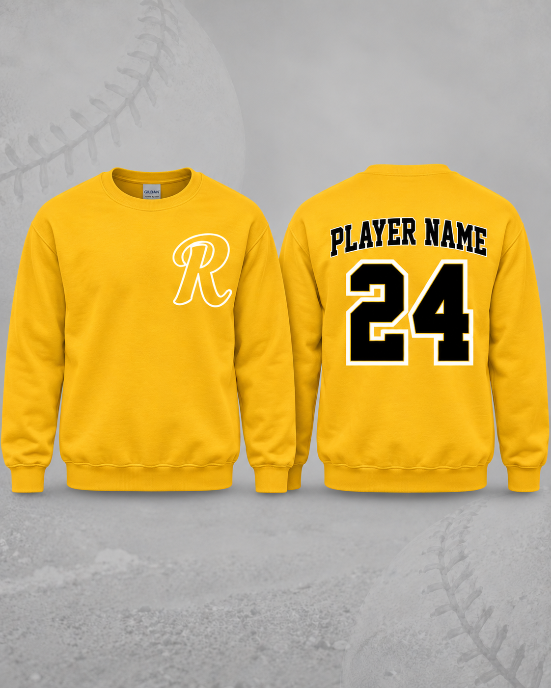 Spirit Wear - Recruits Logo R Softball Crewneck