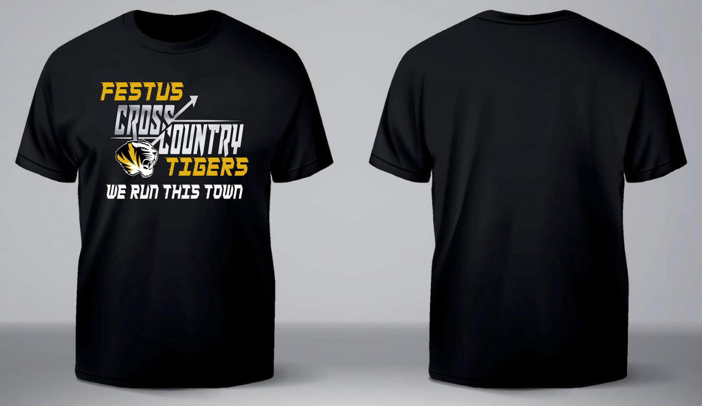 Festus Cross Country Short Sleeve - We Run This Town WITHOUT Last Name