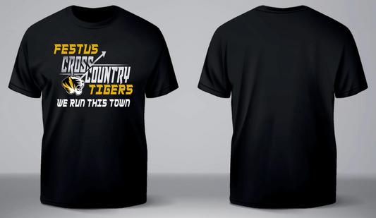 Festus Cross Country Short Sleeve - We Run This Town WITHOUT Last Name