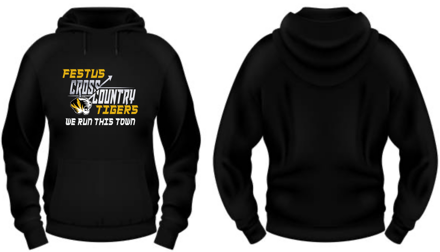 Festus Cross Country Hoodie - We Run This Town - WITHOUT Last Name