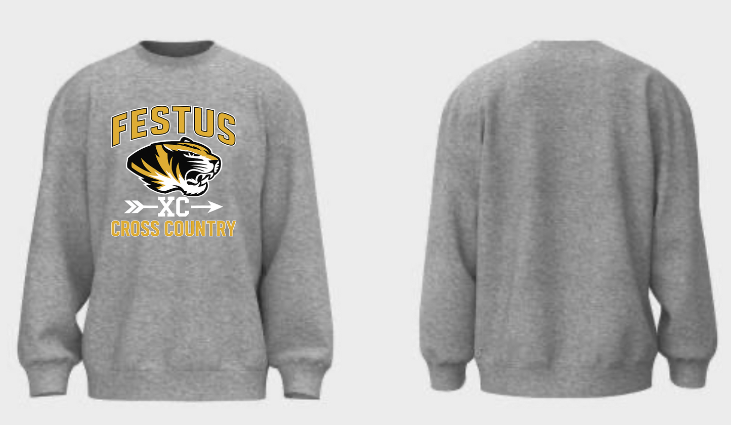Festus Cross Country Crewneck -XC Design - WITHOUT Last Name