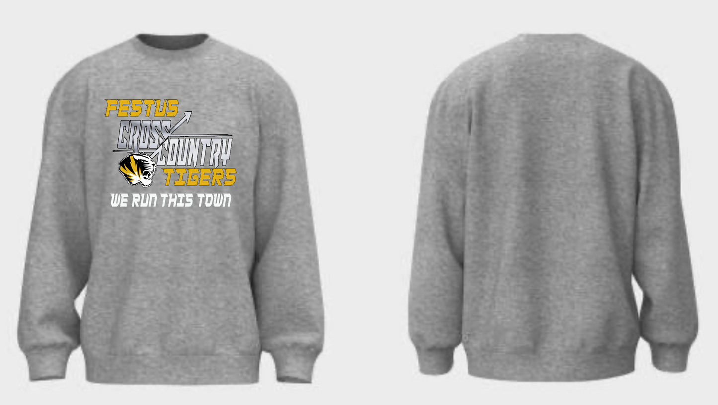 Festus Cross Country Crewneck - We Run This Town - WITHOUT Last Name