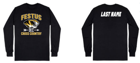 Festus Cross Country Long Sleeve - XC Design WITH Last Name