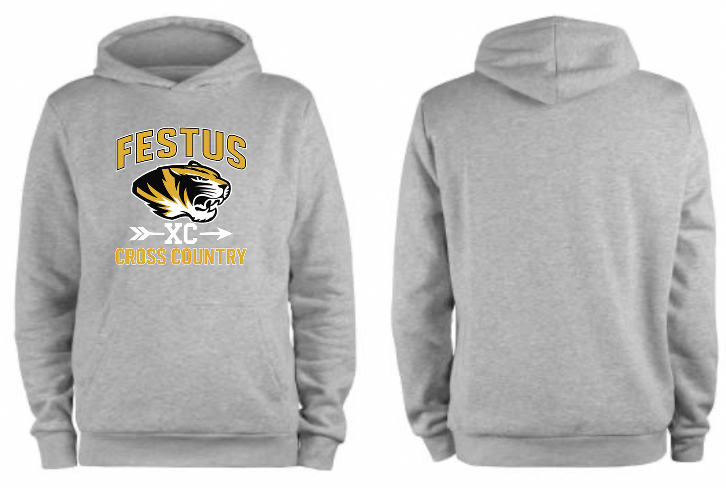 Festus Cross Country Hoodie - XC Design - WITHOUT Last Name