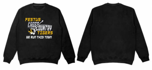 Festus Cross Country Crewneck - We Run This Town - WITHOUT Last Name