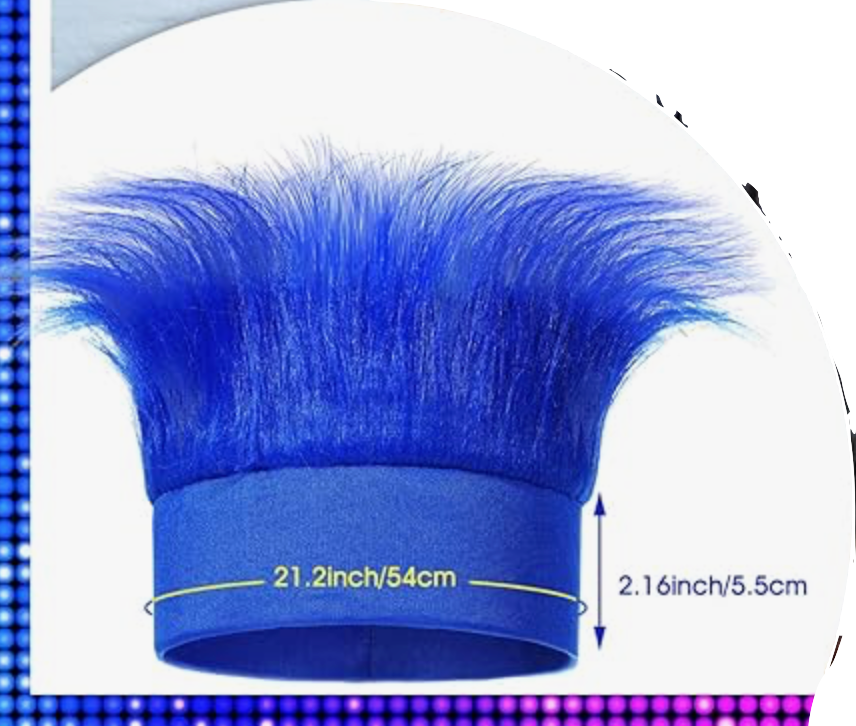 Spirit Wear Accessories - Blue Hairy Headband
