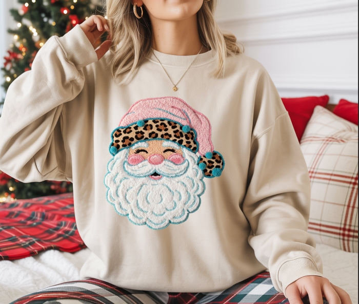 General Apparel - Christmas Leopard Hat Santa