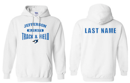 Bluejays Track & Field Hoodie WITH Name