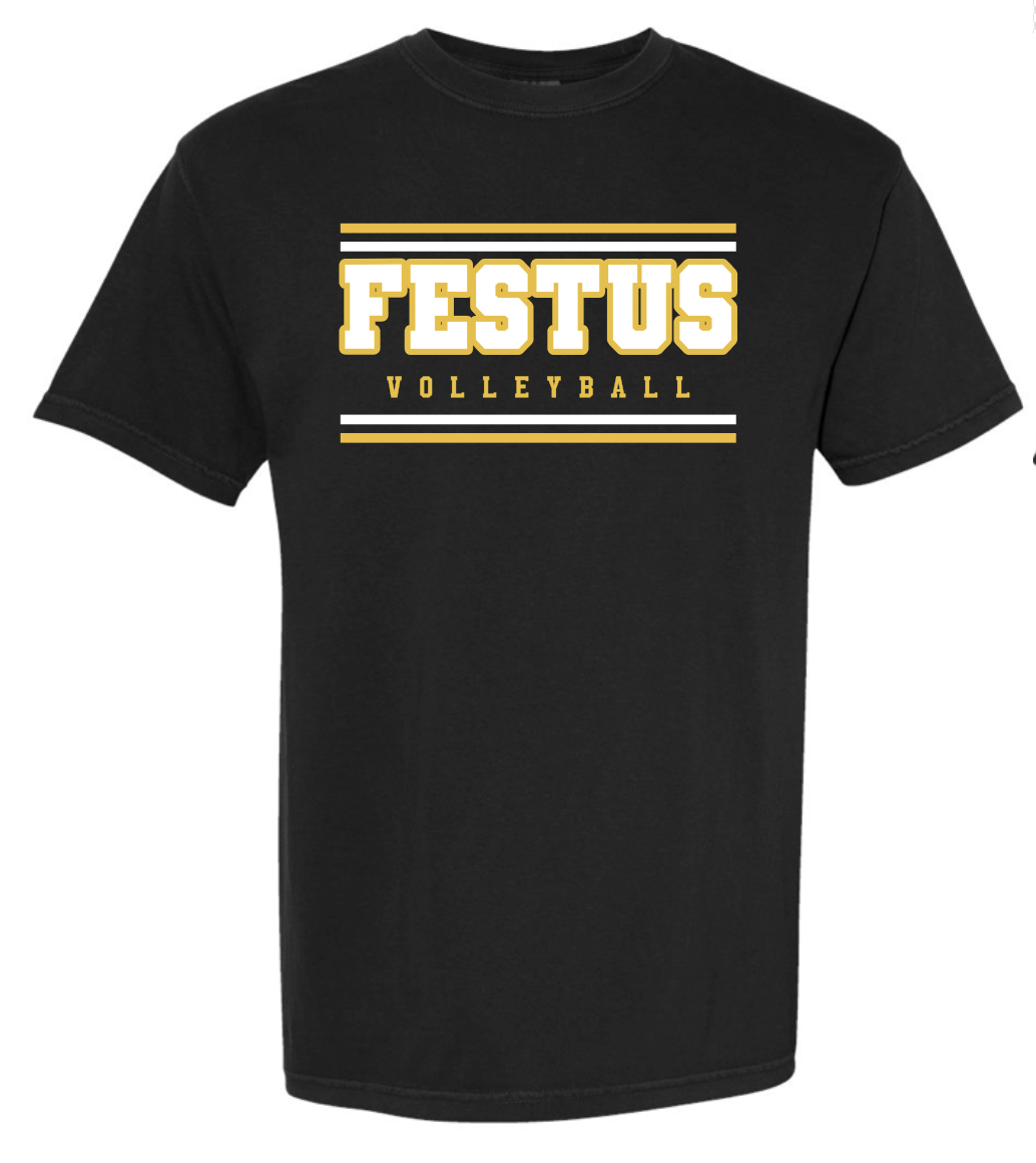 Spirit Wear - Festus Volleyball Comfort Color TShirt