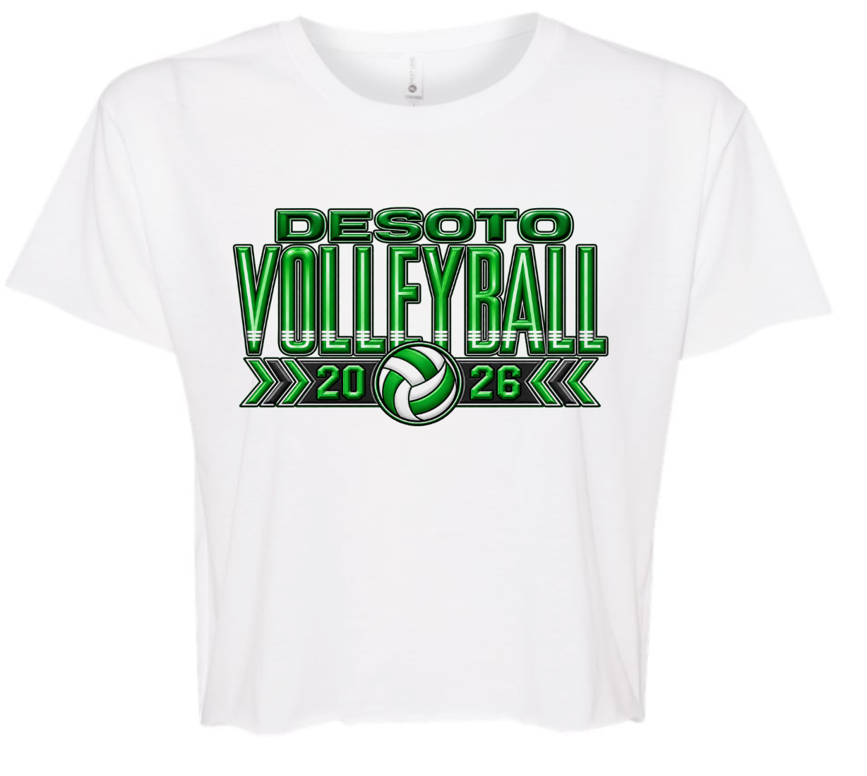 Spirit Wear - DeSoto Dragons Volleyball Cropped Shirt