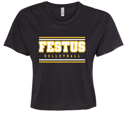 Spirit Wear - Festus Volleyball Cropped TShirt