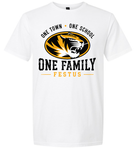 Spirit Wear - One Town One School One Family Festus TShirt