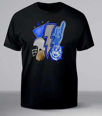 Bluejays Spirit Wear - Bluejays Football tie-dye Smile