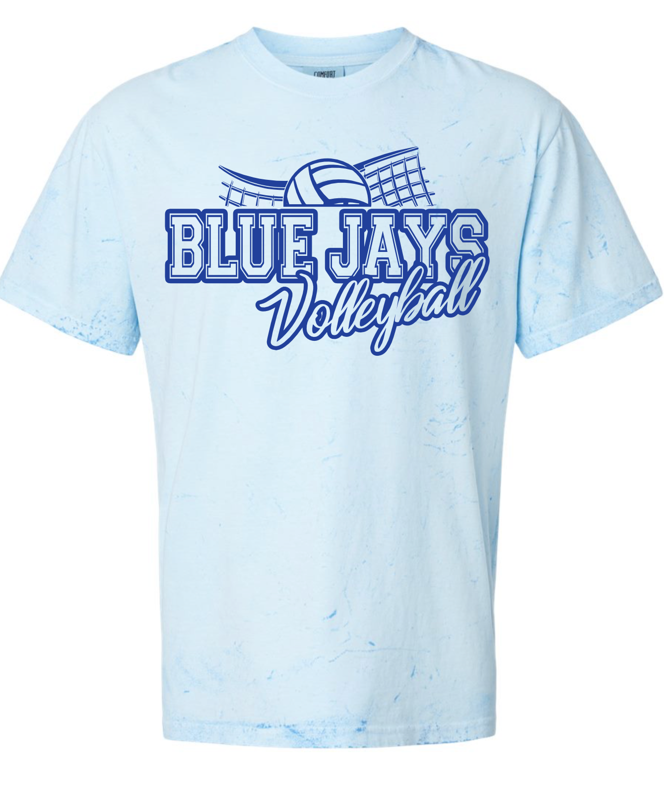 Bluejays Spirit Wear - Bluejays Color Blast Volleyball T-Shirt