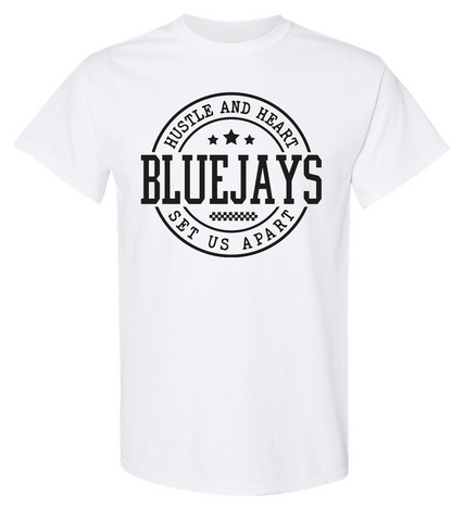 Bluejays Spirit Wear - Bluejays Hustle and Heart