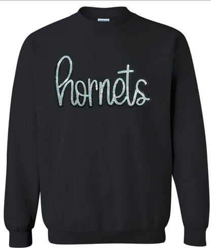 Spirit Wear - Hornets Sequins Crewneck
