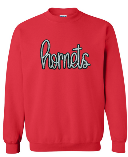 Spirit Wear - Hornets Sequins Crewneck