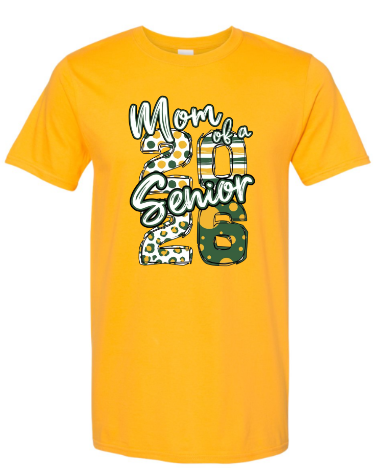 Senior - 2026 Senior Mom Gold/Green