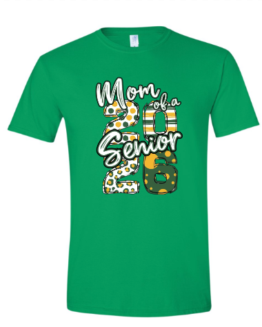 Senior - 2026 Senior Mom Gold/Green