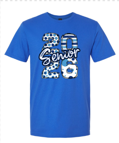 Senior - 2026 Senior Royal/Light Blue/White