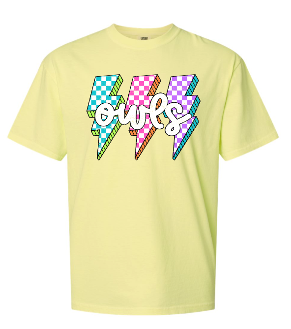 Spirit Wear - Lightning Bolt Owls