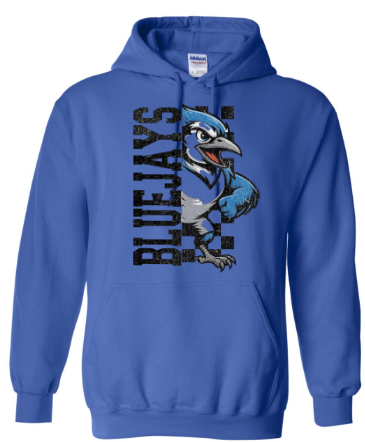 Bluejays Spirit Wear - Bluejays Splatter Paint Hoodie