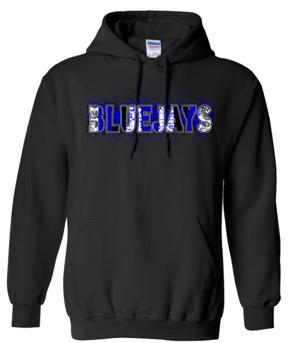 Bluejays Spirit Wear - Bluejays Splatter Paint Hoodie