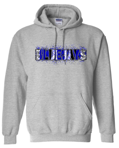 Bluejays Spirit Wear - Bluejays Splatter Paint Hoodie