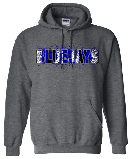 Bluejays Spirit Wear - Bluejays Splatter Paint Hoodie