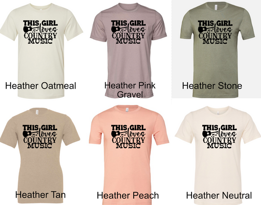 General Apparel - This Girl Loves Country Music