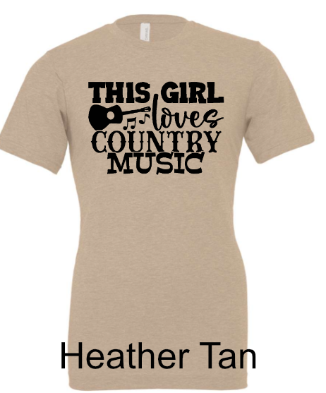 General Apparel - This Girl Loves Country Music