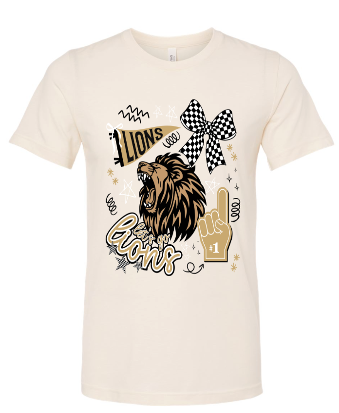 Spirit Wear - Lions Doodle Art