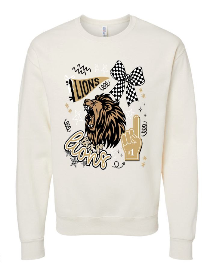Spirit Wear - Lions Doodle Art