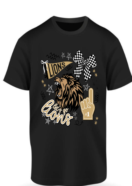 Spirit Wear - Lions Doodle Art