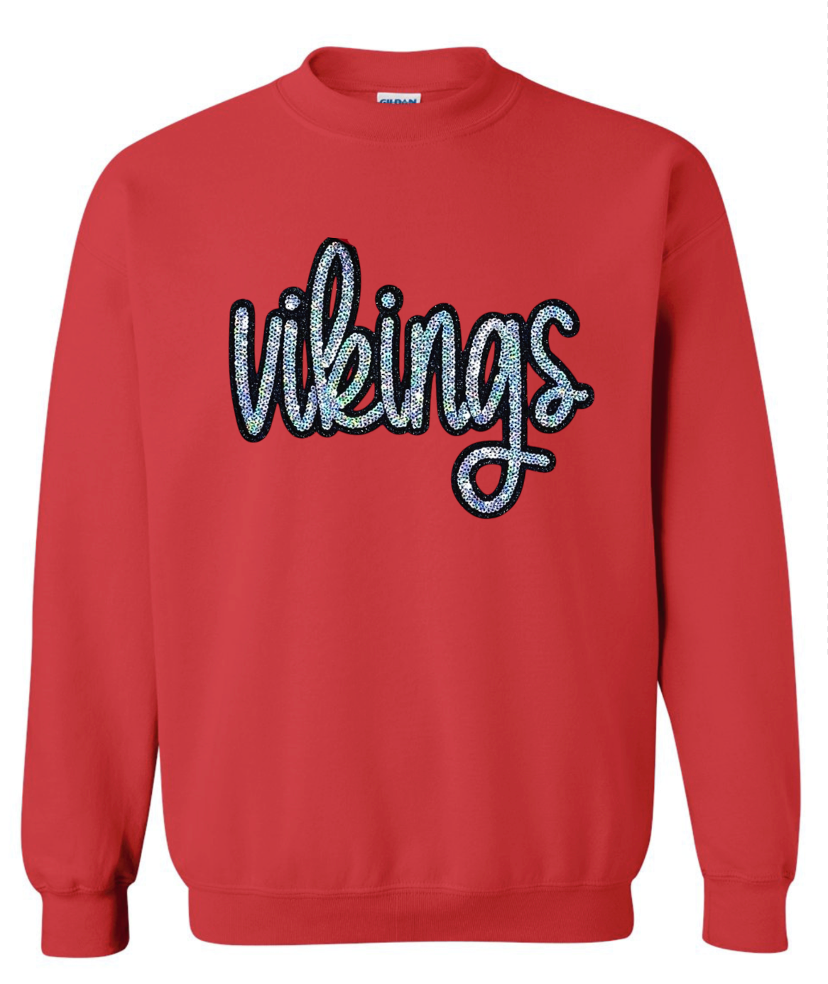 Spirit Wear - Vikings Sequins Crewneck