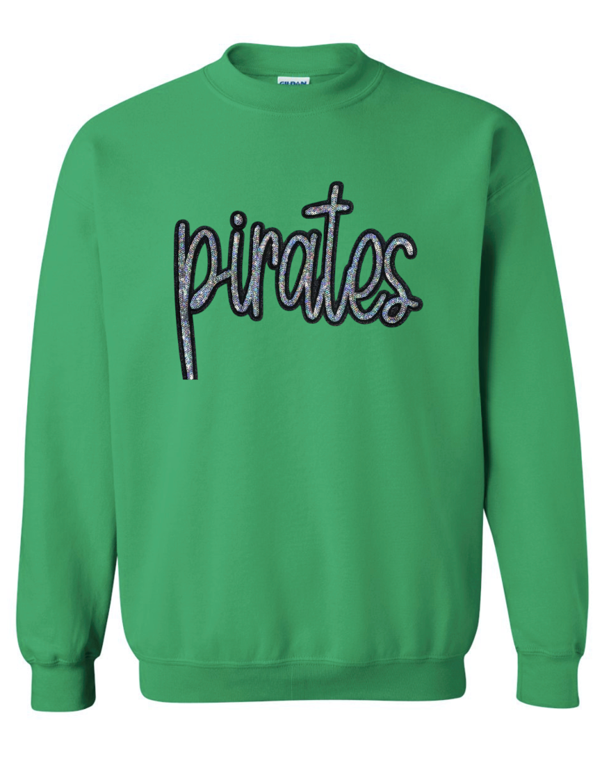Spirit Wear -Pirates Sequins Crewneck
