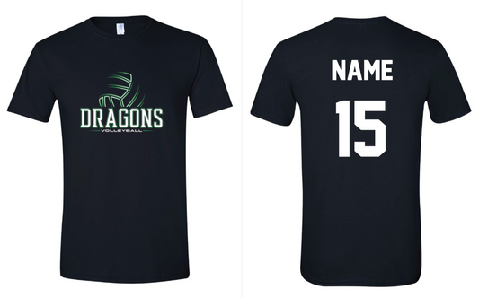Spirit Wear - DeSoto Volleyball T-Shirt WITH Personalization