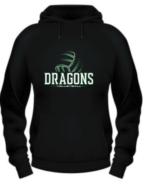Spirit Wear - DeSoto Volleyball Hoodie WITHOUT Personalization