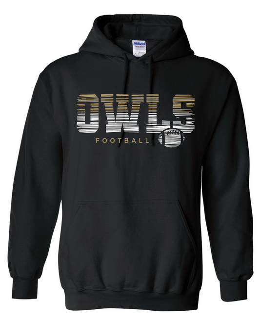 Spirit Wear - Owls Football Hoodie