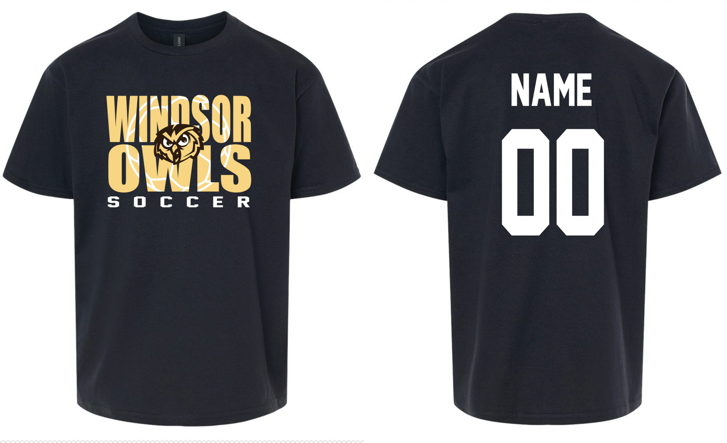 Spirit Wear - Windsor Soccer T-Shirt WITH Personalization