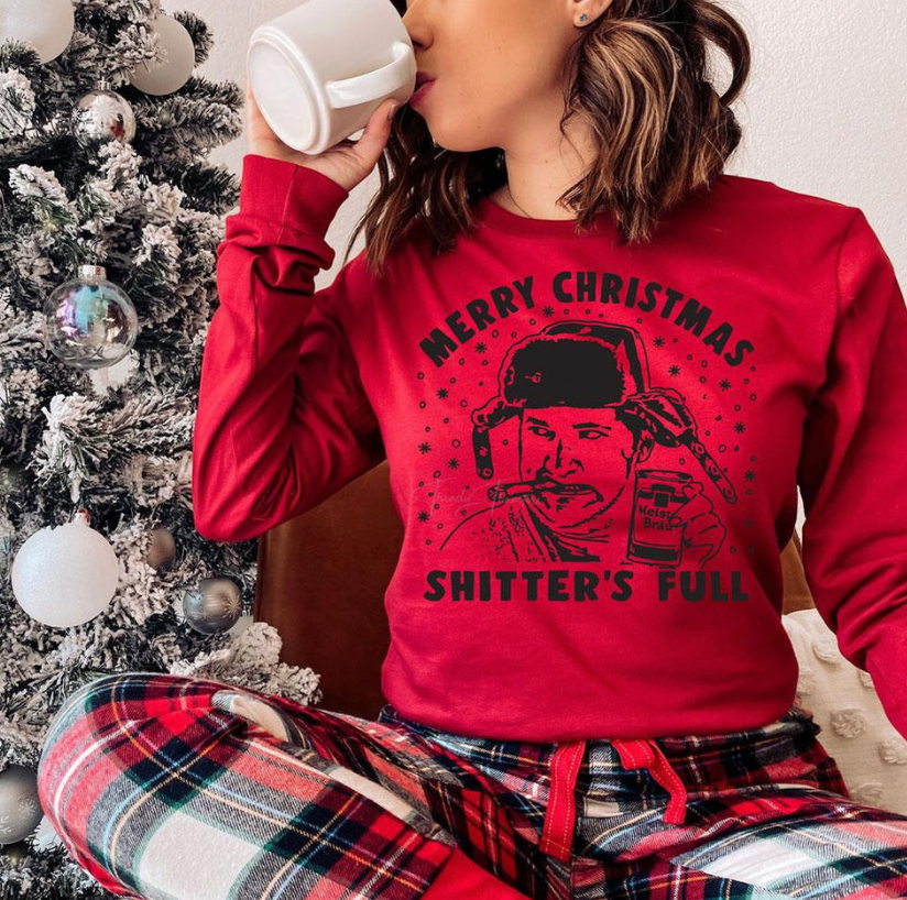 General Apparel - Merry Christmas Shitter's Full Long Sleeve T-Shirt